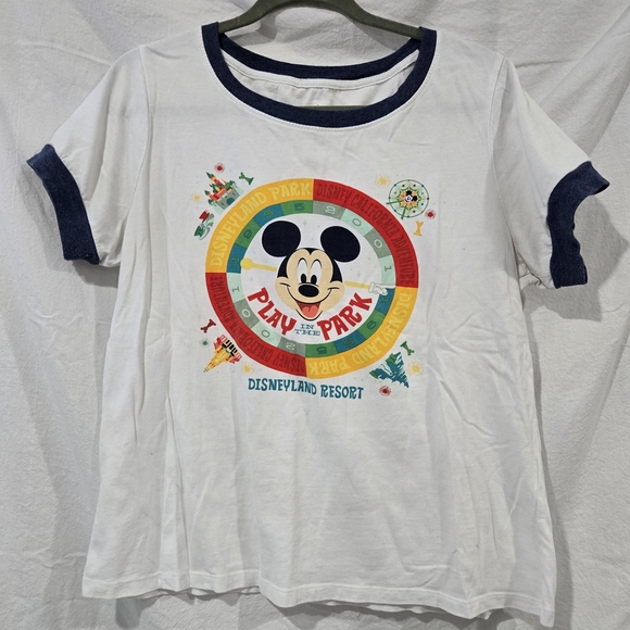 Disneyland Mickey Mouse Play Park T-Shirt Womens Large GUC - Picture 1 of 4